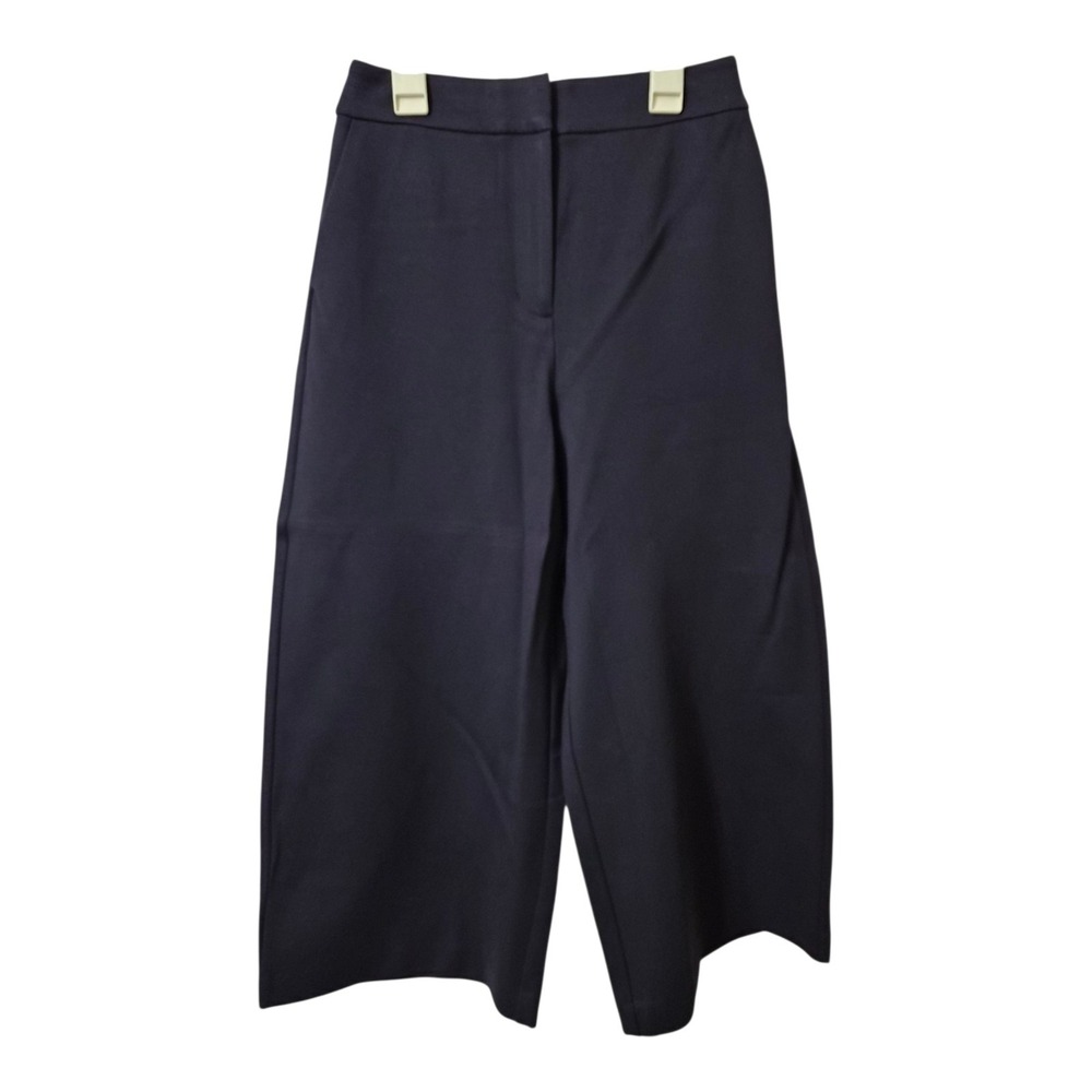 Boden Womens Wide Leg Culottes Trousers Pants UK 8P US 4P Navy Blue